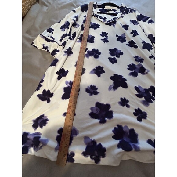 SIMPLY VERA WANG Nightgown Lounge Sleep Shirt Large / L Purple Floral Nightie - Picture 4 of 8